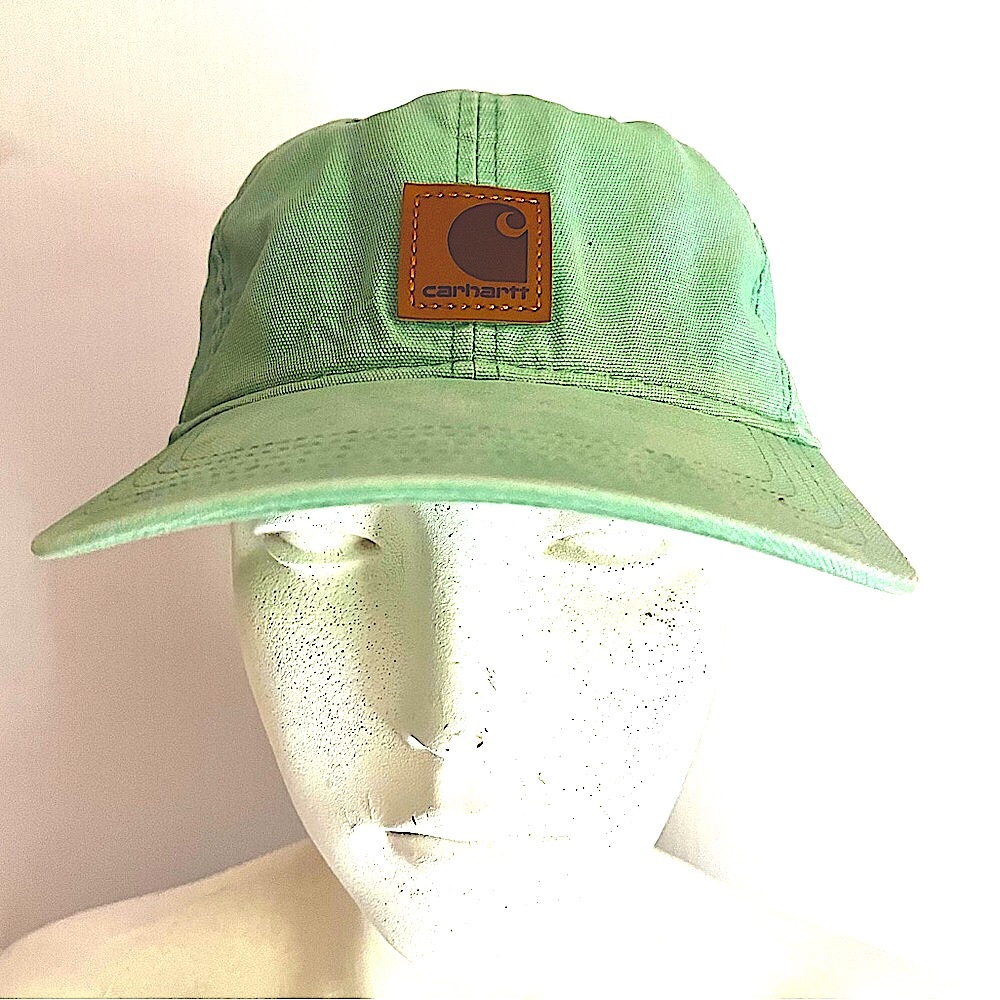 Carhartt Adjustable Strapback Curved Bill Leather Logo Cap